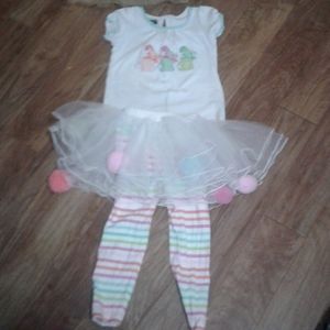 Mud Pie Easter girl tutu  set